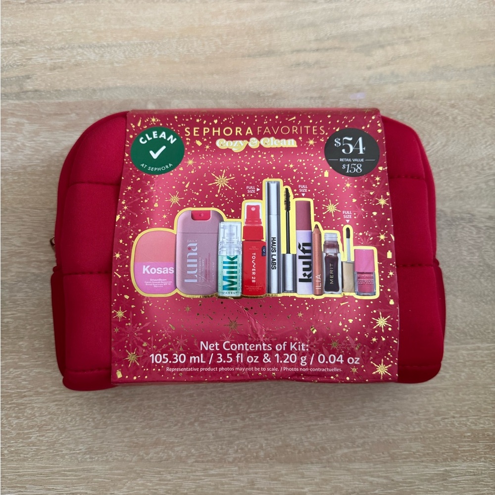 New Sephora Favorites Cozy & Clean Makeup Value Set - Holiday 2025 - 9pc - Picture 4 of 4